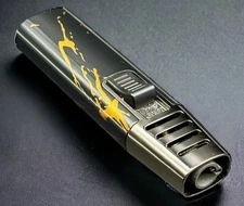 Torch Lighter Portable Cigar Lighter Plastic Windproof Single Flame Torch 2pc.