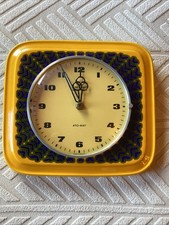Junghans electronic ATO-MAT Wanduhr Küchenuhr Keramik Vintage Retro alt 70er