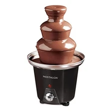 Nostalgia 3 Tier Electric Chocolate Fondue Fountain Machine 24-Ounce Black Small