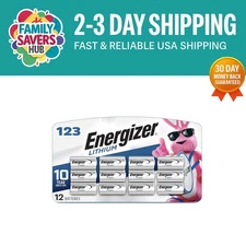 12 Lithium 3V CR123A Photo Batteries with 10- Shelf Life - Dependable Power