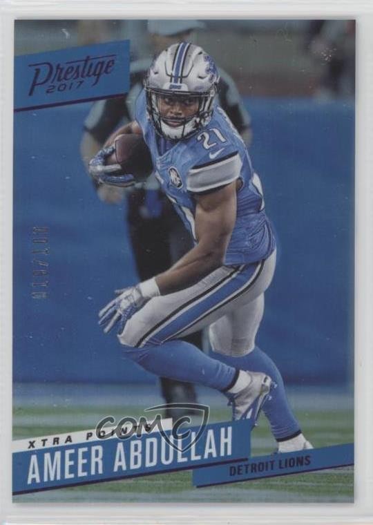 2017 Panini Prestige Xtra Points Purple /100 Ameer Abdullah #74 ms9