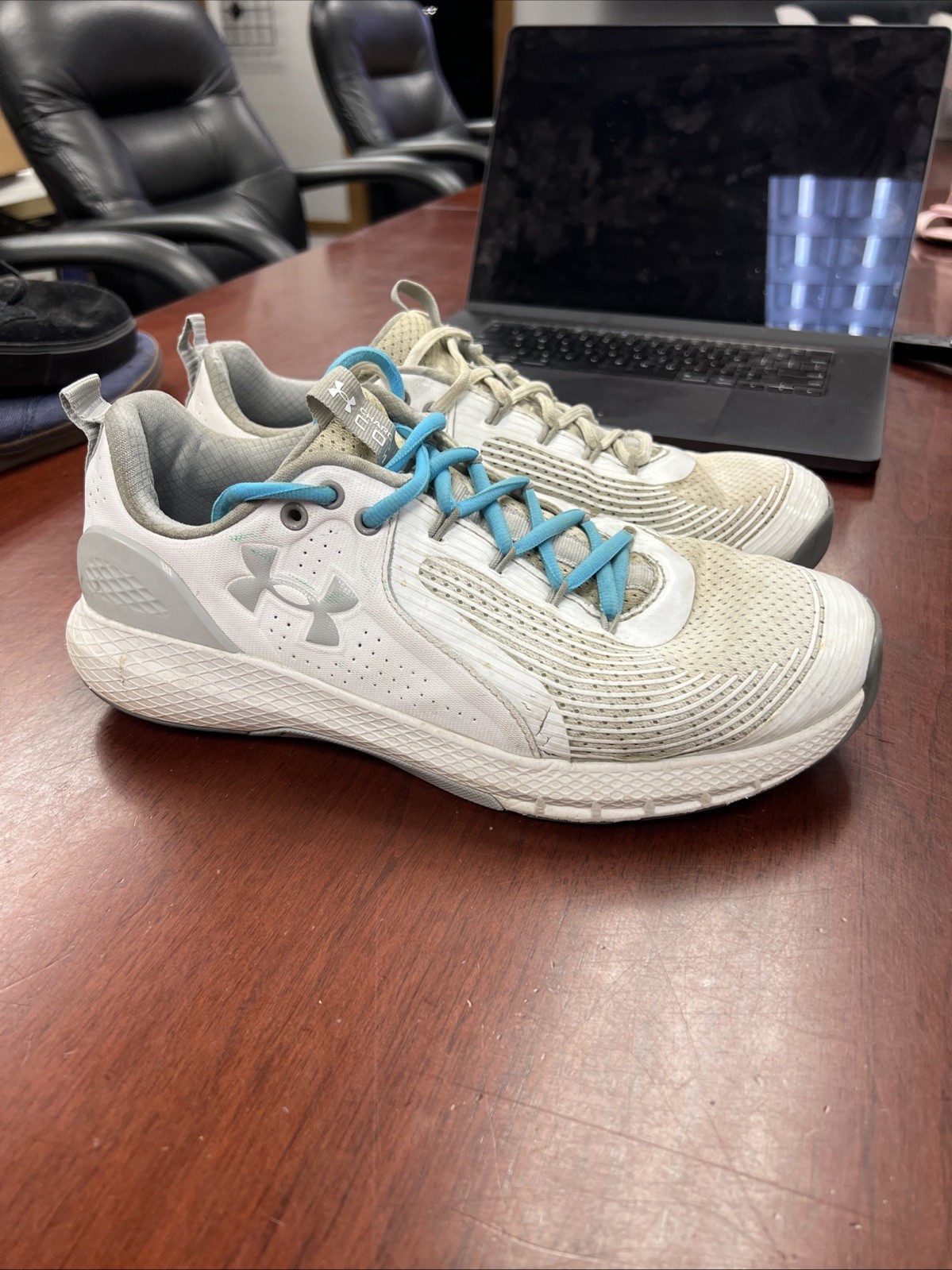 Size 10 - Under Armour Charged Commit  White Mod … - image 1