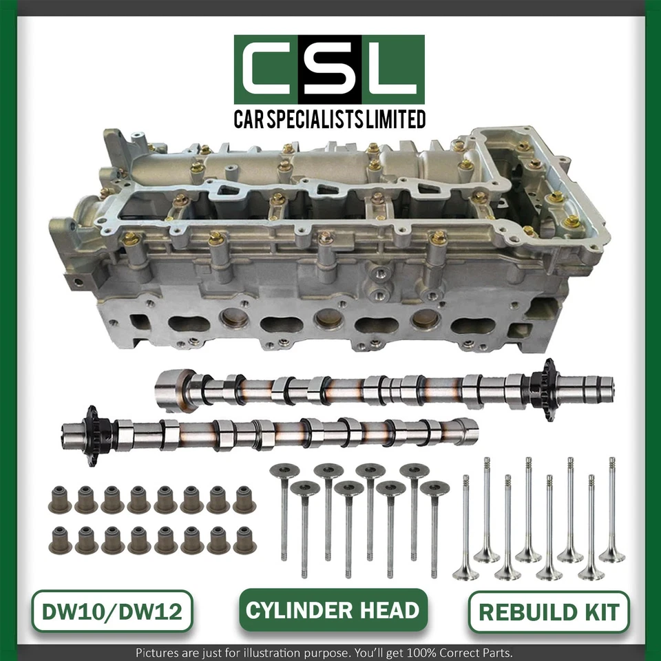 CITROEN BOXER 2.0 & 2.2 D BARE CYLINDER HEAD IN EX CAMSHAFT KIT DW10 DW12 EURO-6 - Image 3 of 4