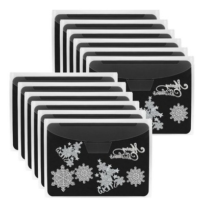 Magnetic Storage Sheets 24 Pcs, Die Cut Organizer, Craft Supply, Black