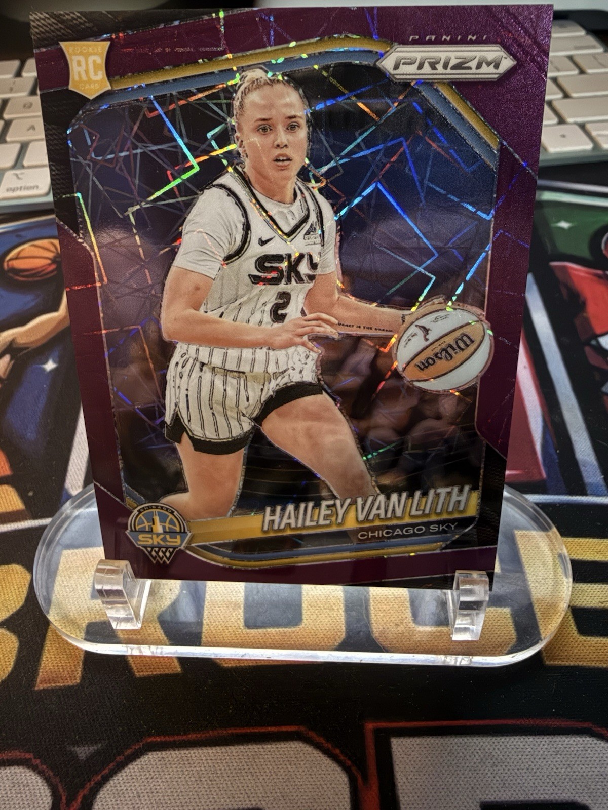2025 WNBA Prizm Hailey Van Lith #2 Purple Velocity /59 RC