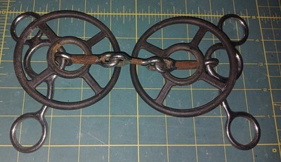 custom Jr Cowhorse Western Bit Dogbone Snaffle sweet iron with bit guards Bit 5 