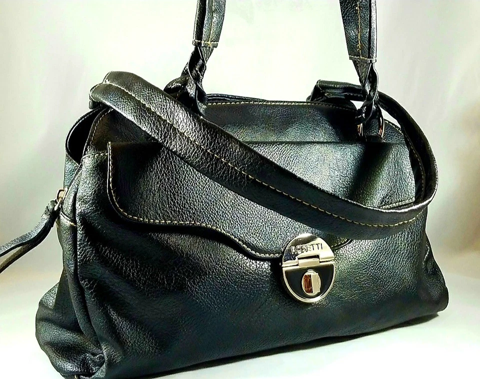 Rosetti  Black Leather Bag, Medium Size, Simply Elegant. Satchel Soft & Supple - Image 4 of 4