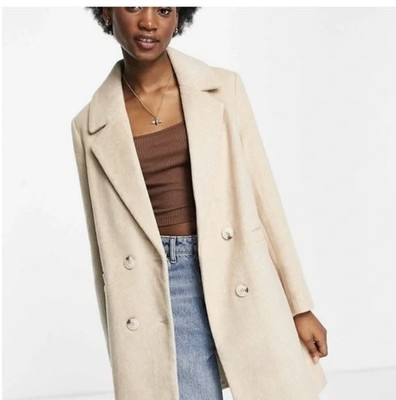 Stradivarius womens trench coat size M beige