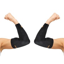 Elbow Compression Sleeve 2 Pieces -Copper Infused -Guaranteed Recovery Copper...