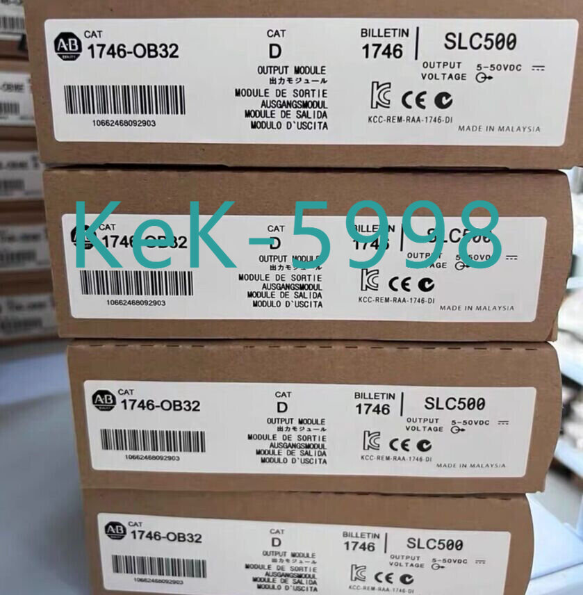 ブラウン New Factory Sealed AB 1746-OB32 SER D SLC 500 PLC Output Module