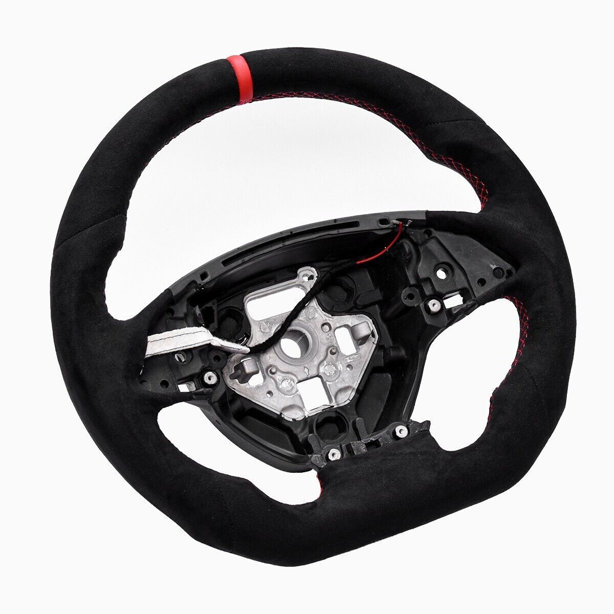 Real Alcantara Leather Customized Sport Steering Wheel For Corvette C7