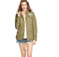 Denim & Supply Rl Southwestern Beaded Military Army Jacket - Size Medium
