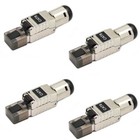 4 Pcs CAT8 Full Shielded RJ45 Network LAN Ethernet Plug 40G Connector Tool Free