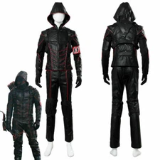 Arrow-Dark Arrow Uniform Merlyn Cosplay Costume Suit Outfit Theme Party"