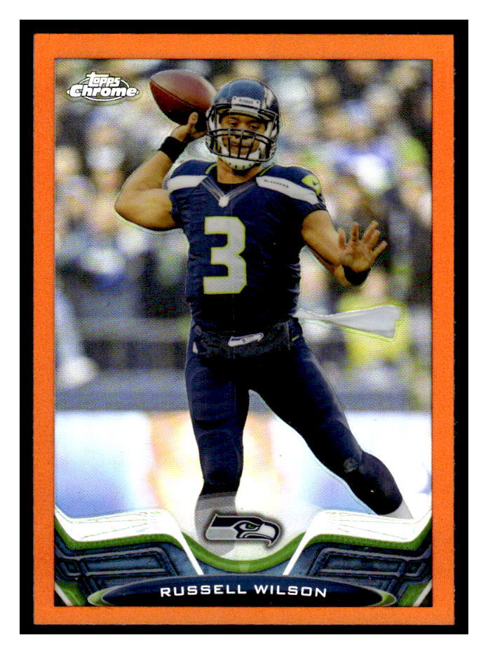 2013 Topps Chrome #175 Russell Wilson Orange Refractors