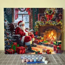 Aihonmin Paint by Numbers Kits for Adult Paint by Numbers Kits Christmas Deco...