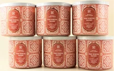 QTY 6 - Bath & Body Works White Barn FIJI WHITE SANDS 3-Wick 14.5 Oz Candle