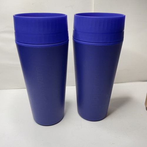 2 Tupperware Commuter Mugs Thermal Coffee 16oz To Go Eco 360° Tokyo