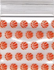  2020 Apple Baggies 100 Mini ZIPPER-SEAL Bags PRINTED Design 2" X 2" (BALL)