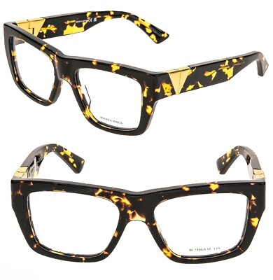 BOTTEGA VENETA ANGLE Classic BV1180O Brown Havana V Bold Eyeglasses 1180 002
