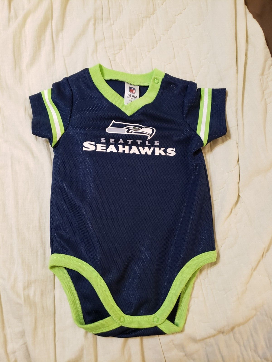 SEATTLE SEAHAWKS FOOTBALL JERSEY BABY INFANT TODDLER ONE PIECE