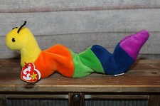 TY Beanie Babies  Inch  the Inchqorm- Yarn Antennae -PVC- 1997- Retired