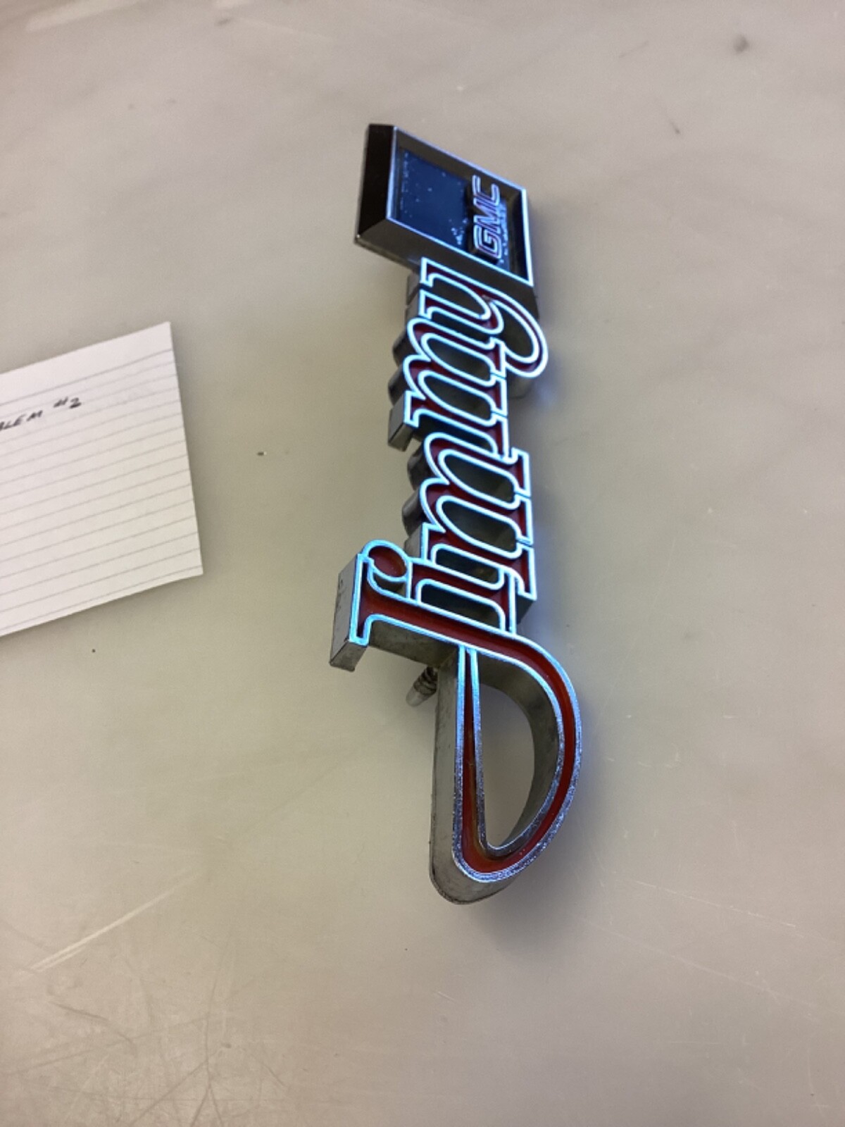 Excellent 197380 GMC Jimmy Squarebody fender emblem , 351758 eBay