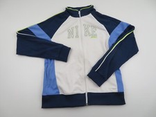 Nike Full Zip Track Jacket Youth XL 16 White Color Block Running Retro 90s Y2K