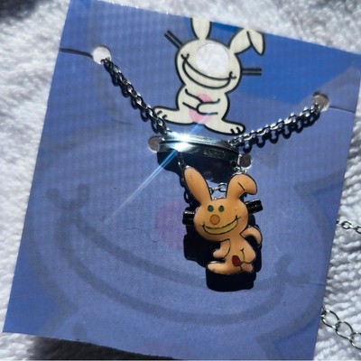 Happy Bunny Vintage Y2K Necklace