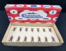 Authenticast Comet Toy Soldiers - Russian Infantry Prone - Metal - All Original