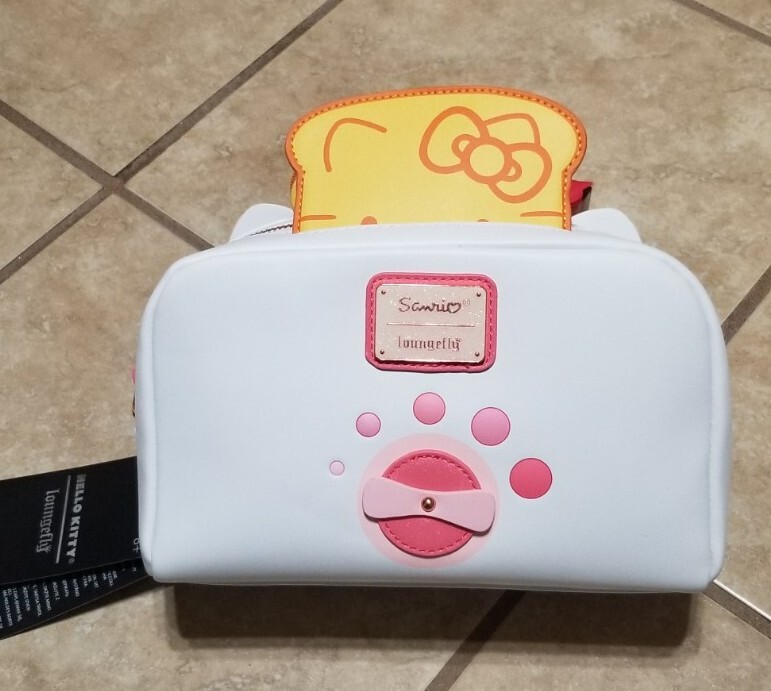 Loungefly Hello Kitty Breakfast Toaster Crossbody Bag W/ Card