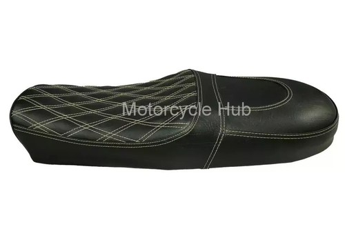 Asiento de turismo de cuero sintético apto para Royal Enfield Interceptor 650... - Foto 10 di 10