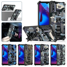 For Motorola Moto G POWER 5G 2024 G Play Camouflage Armor Bracket Phone Case