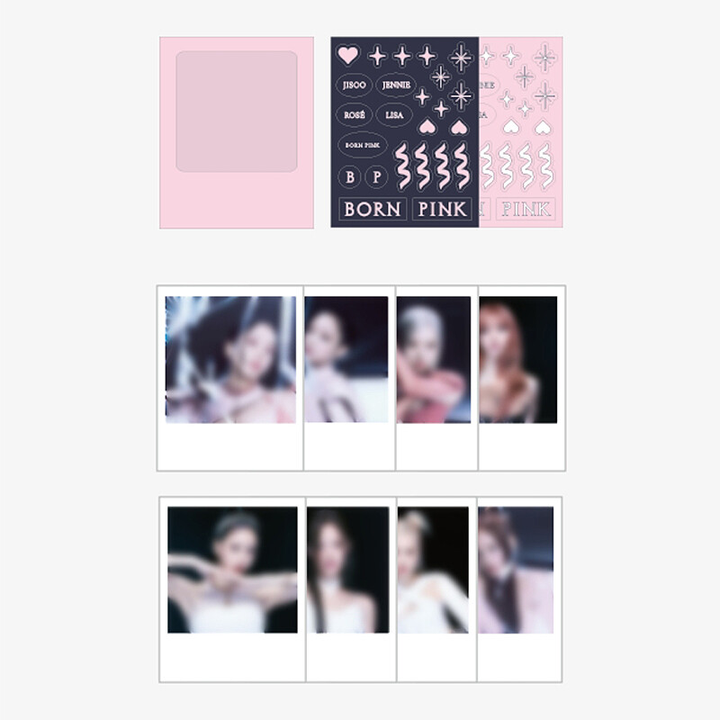 BLACKPINKトレカ DVD ステッカー ポラロイド BLACKPINK [BORN PINK] POLAROID PHOTO+STICKER SET OFFICIAL MD