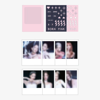 BLACKPINK [BORN PINK] POLAROID PHOTO+STICKER SET OFFICIAL MD