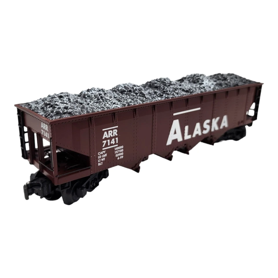 K-line Alaska Railroad Die Cast Hopper Coal Load Train Freight Car Open Box - Image 4 of 4
