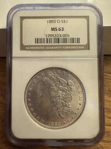 1883 O NGC MS62 Morgan Silver Dollar $1 US Mint Coin 1883-O MS-62 ME7289