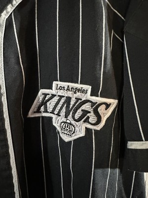 Vintage 80s 90s Starter Los Angeles Kings LA Pinstriped Jersey M 