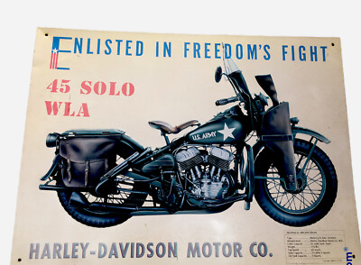Harley Davidson Enlisted In Freedoms s Fight Tin MetalTheThree Daughters Britain