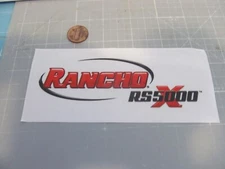 RANCHO- RS5000X -Sticker / Decal RACING OLD STOCK ORIGINAL