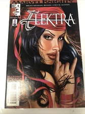 Elektra # 6 (2002) Variant Signed Greg Horn • Certified • Marvel Comics • Bendis