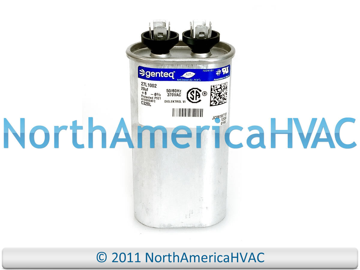 Capcom Capacitor Run Oval 20 uf MFD 370 Volt VAC Fits GE