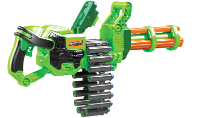 Scorpion Rotating Barrel Auto Gatling Dart Blaster, Green