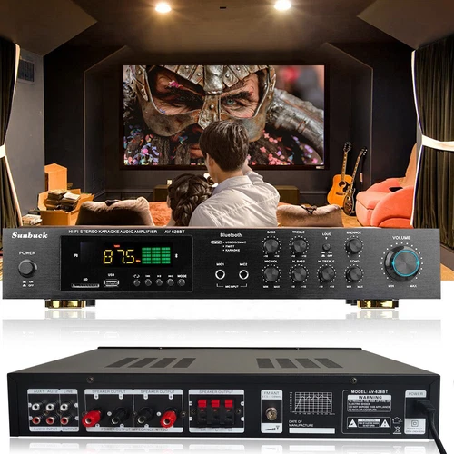 HiFi Verstärker 5 Kanal Digital FM USB Stereo Amplifier Bluetooth Vollverstärker - Bild 14 von 14