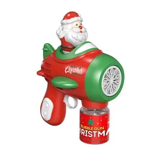 Christmas Santa Claus Bubble Gun for Kids