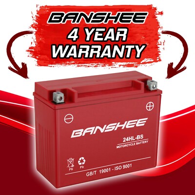 Banshee YTX24HL-BS Battery Compatible with Yuasa YTX24HL-BS