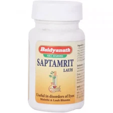 Baidyanath Saptamrit Lauh Tablet (40tab) Herbal Ayurvedic Eye Wellness