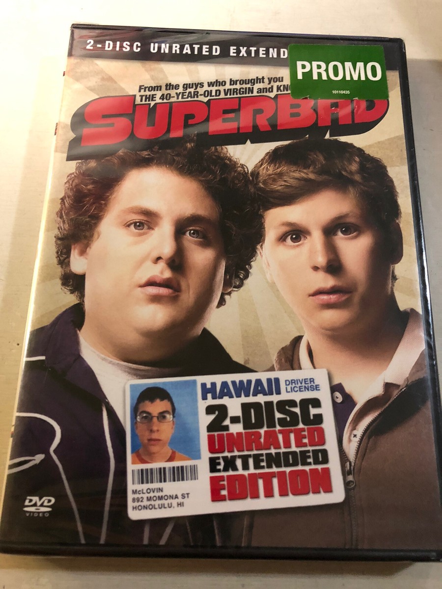 Superbad - Unrated/Extended (2007) DVD NEW Comedy Jonah Hill
