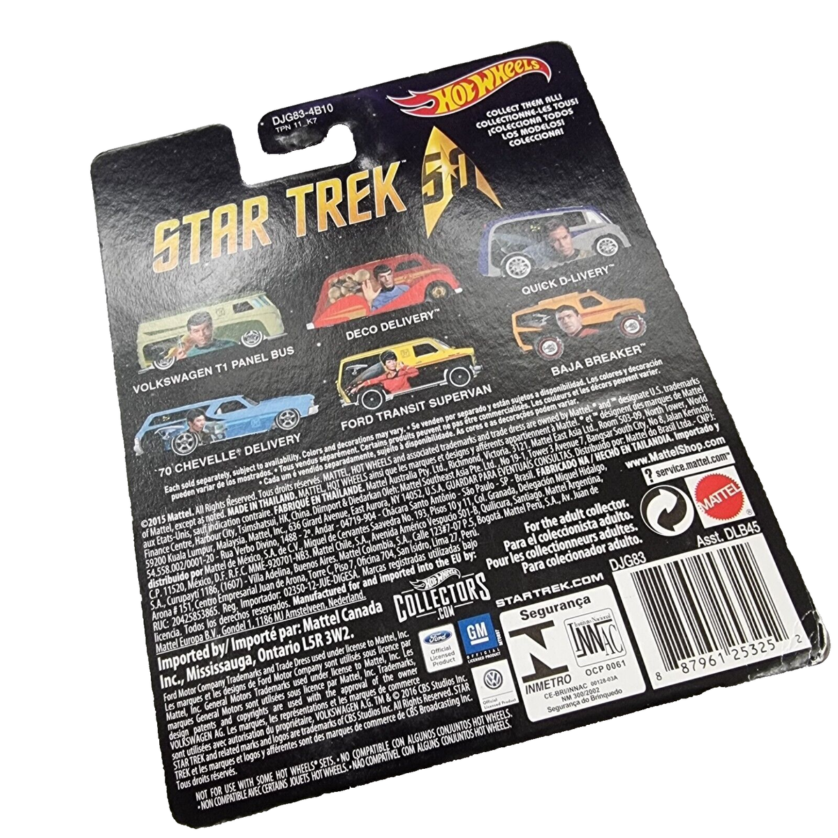 ミニカー Hot Wheels Star Trek Quick D-Livery 1/64 HOT WHEELS STAR TREK CAPTAIN KIRK QUICK D-LIVERY! NIP REAL