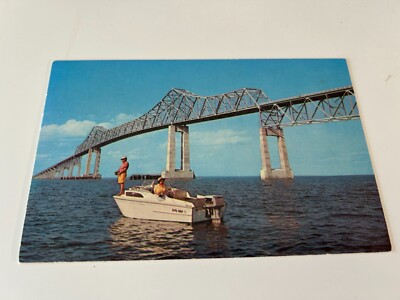 #ad #ad Boating Scene Sunshine Skyway St Petersburg and Manatee Co near Bradenton FL $5.00